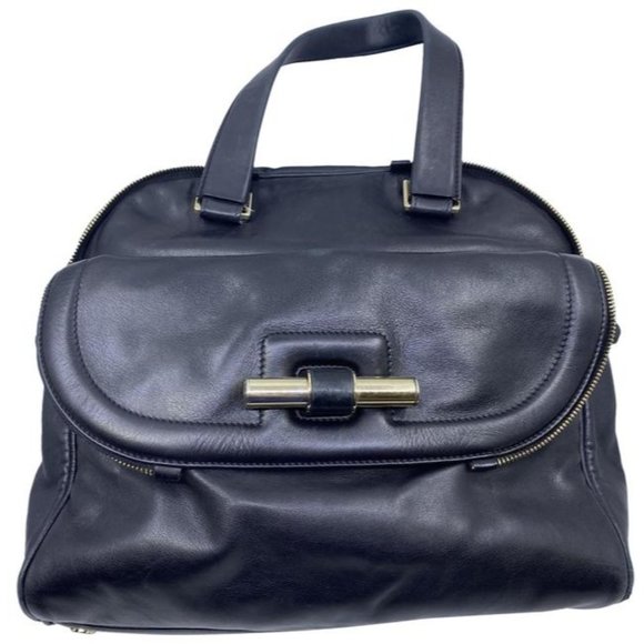 Jimmy Choo Handbags - Jimmy Choo Justine Handbag Black Leather Shoulder Bag
